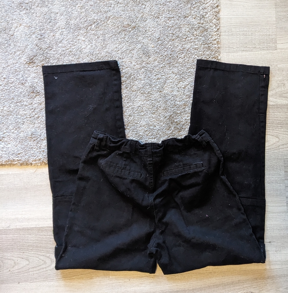 black high waisted straight leg cargo jeans - Picture 4 of 5